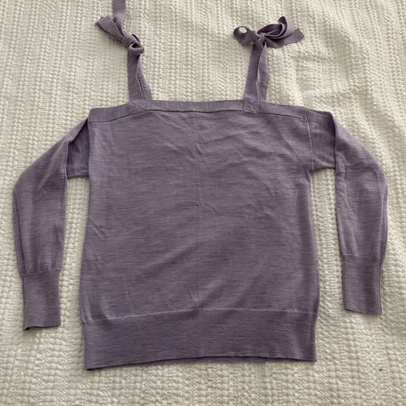 J Crew Merino Wool Cold Shoulder Sweater - Picture 3 of 5